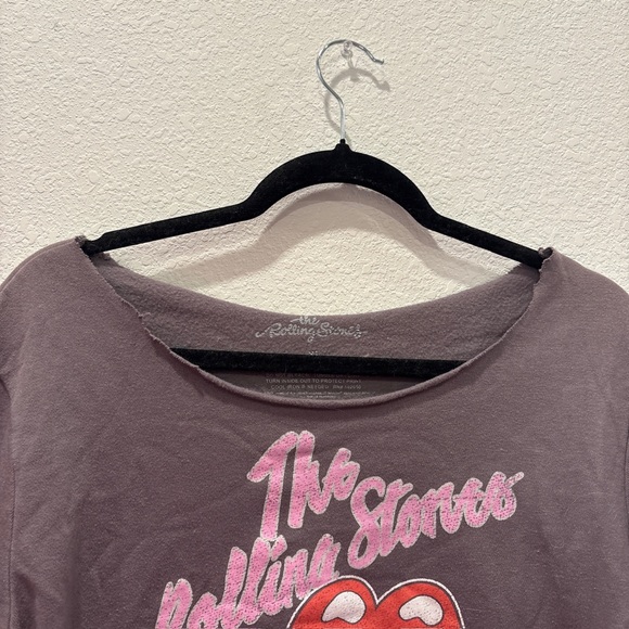 Rolling Stones Tongue Logo Graphic Sweatshirt Dark Grey Crewneck - Picture 3 of 6